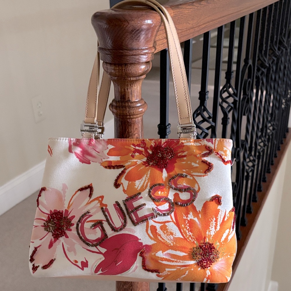GUESS Floral Tote Bag